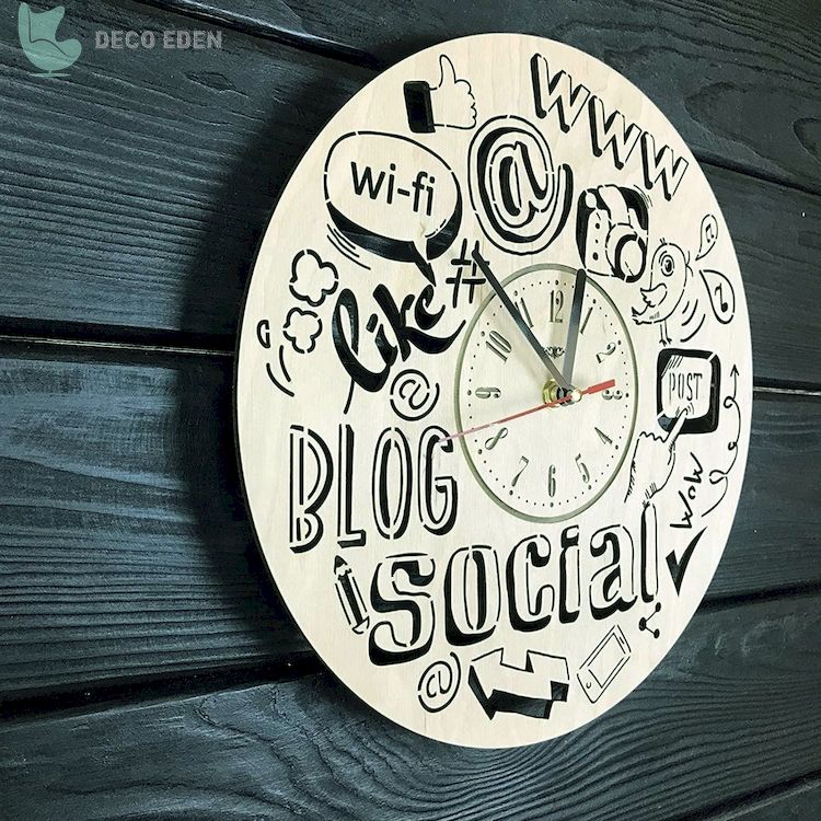 Reloj de pared de blogs