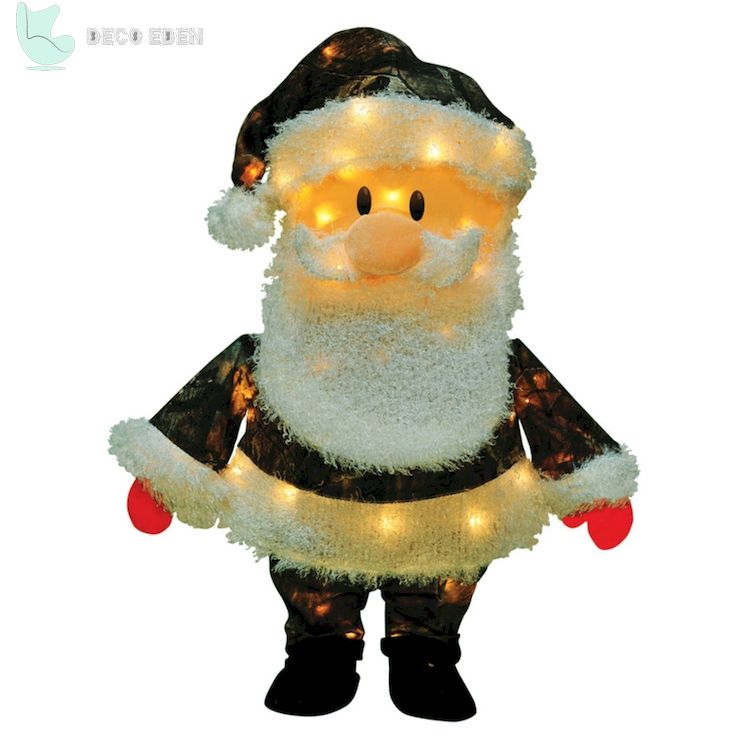 Pantalla iluminada de Santa Claus de Candy Lane