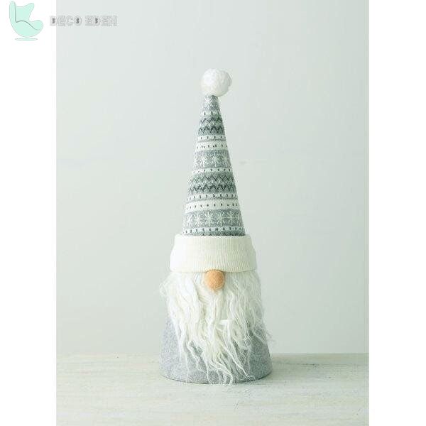 Cozy Knitted Santa en Hat Tree Topper
