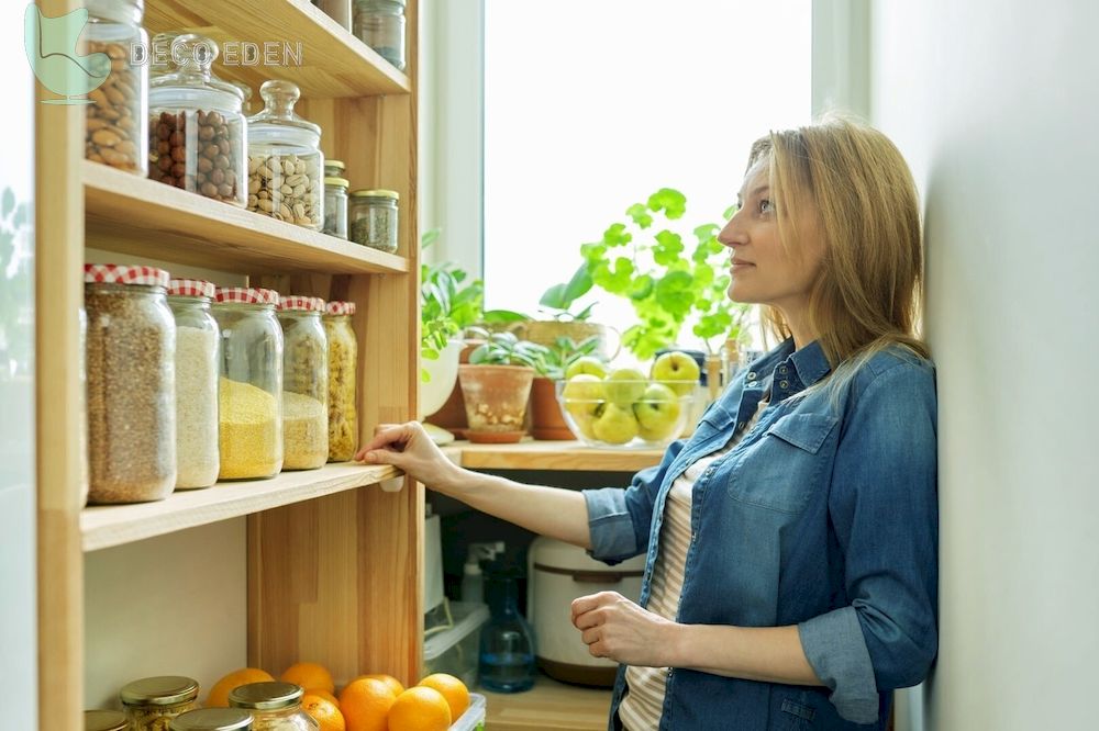 Alimentos en frascos y recipientes