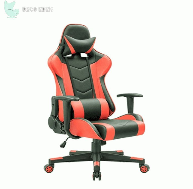 Silla Gaming con Respaldo en Negro y Rojo