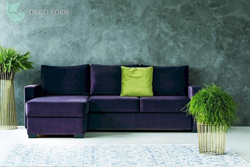 Salón verde y morado