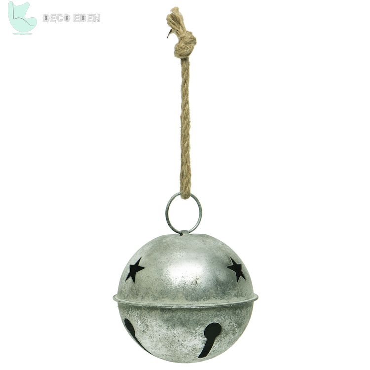 Adorno con forma de vacaciones de metal Jingle Bell