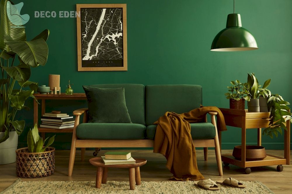 Diseño de interiores retro moderno