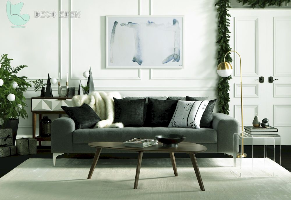 neutral tones modern living room for christmas final