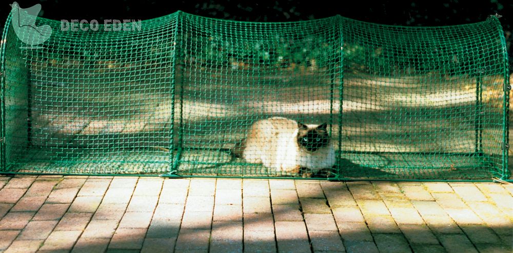 Recinto exterior para gatos Tubo largo