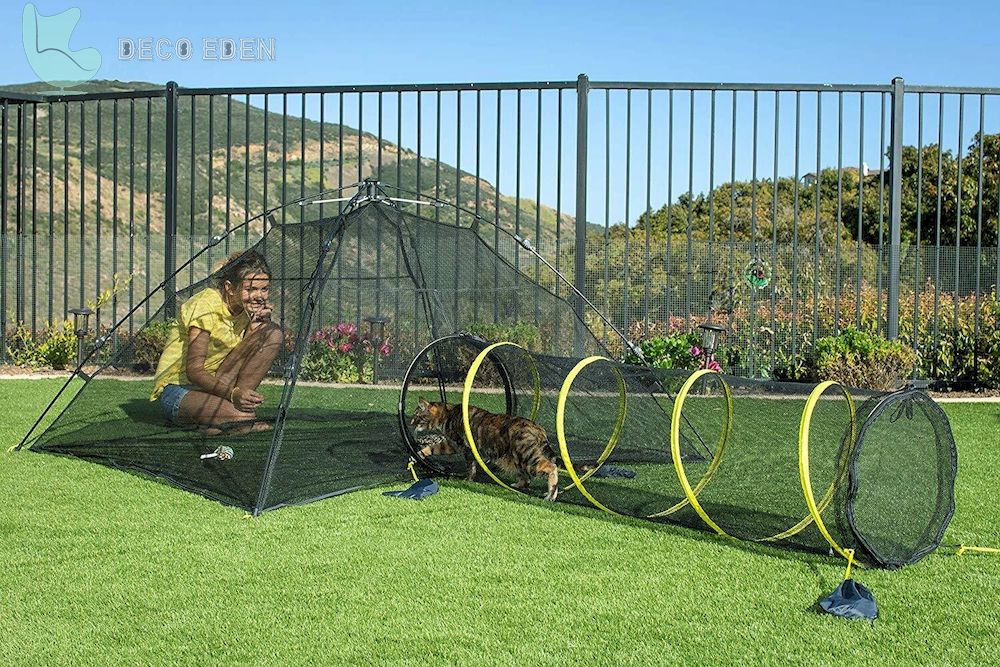 Recintos para gatos al aire libre con carpa