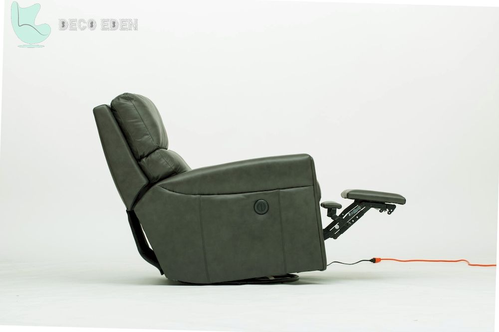 Sillón reclinable de cuero eléctrico