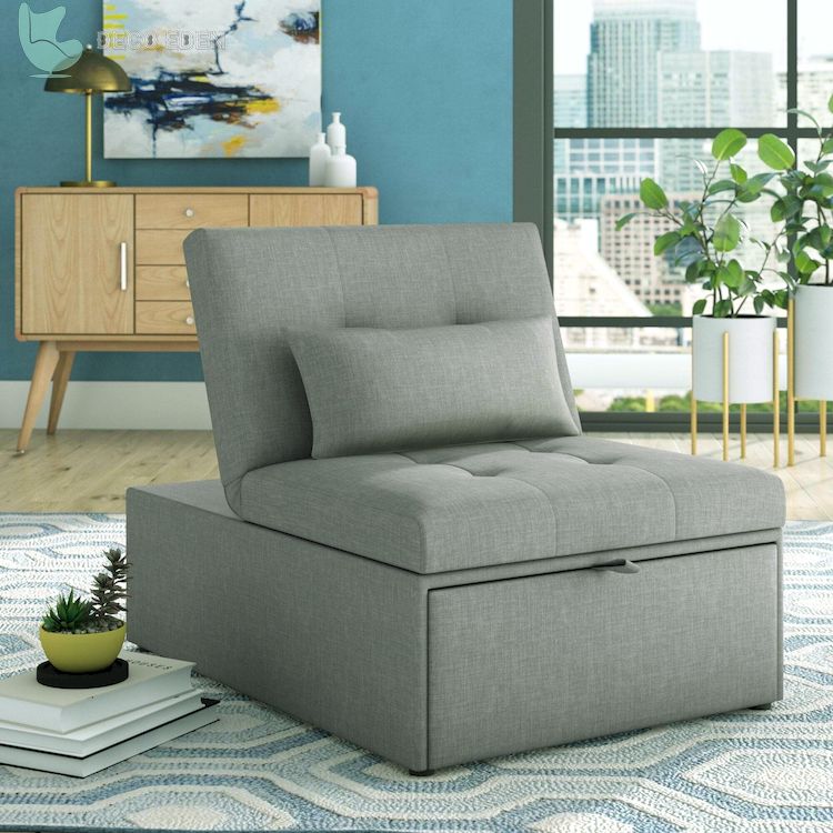 pull out sleeper chair in grey final