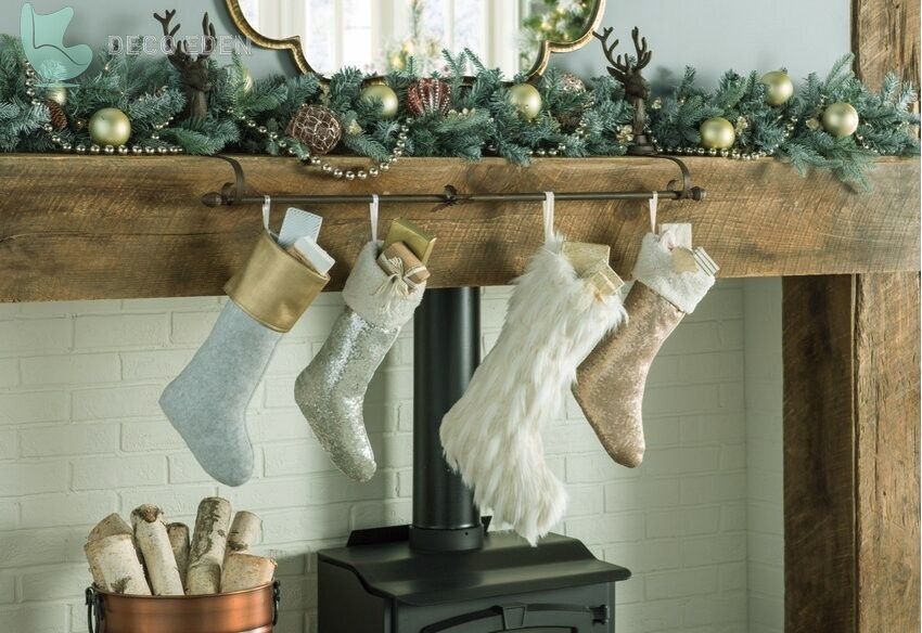 rustic living room white christmas ideas final