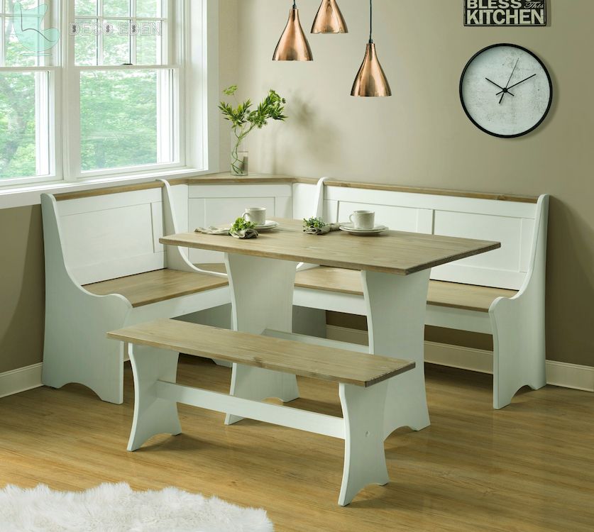 stephanie 3 piece solid wood breakfast nook dining set final