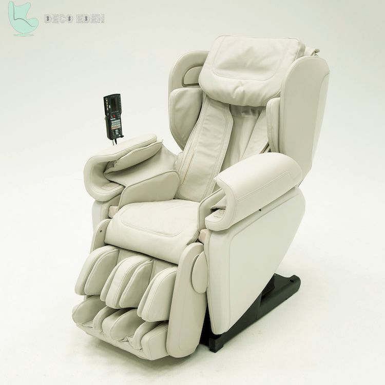 Wellness Kagra 4D Premium Reclinable Reclinable Sillón de masaje de cuerpo completo con calefacción y otomana