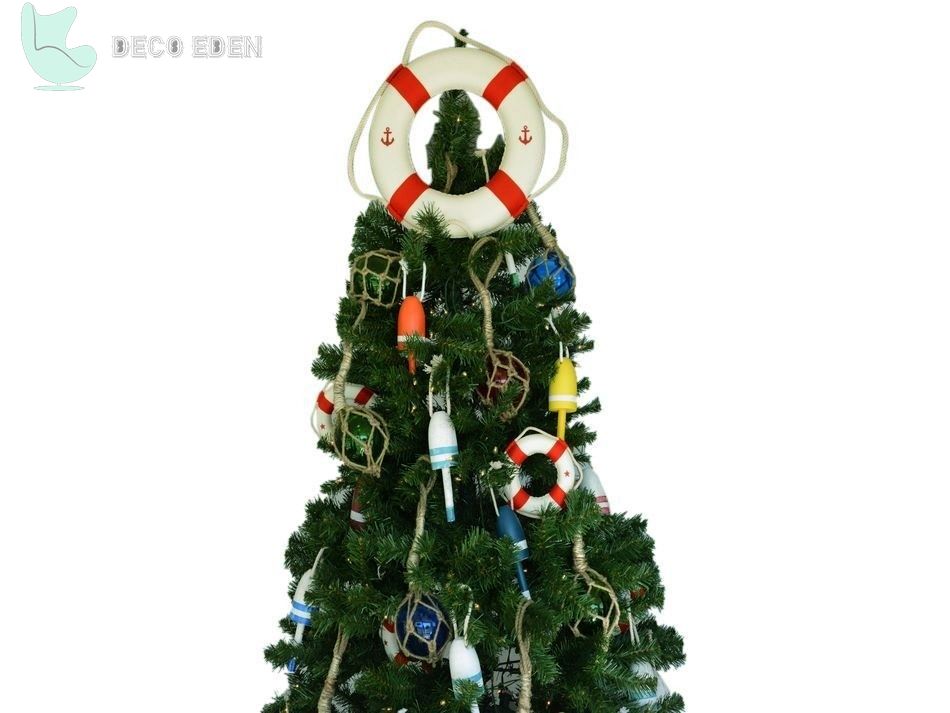 Adorno para árbol de Navidad blanco Lifering