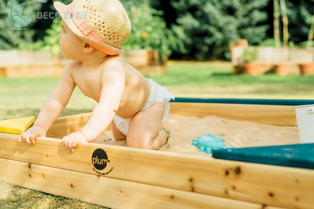 Caja de arena pequeña de madera para niños pequeños